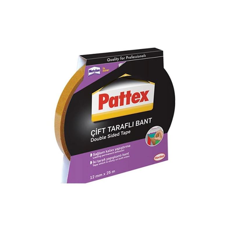 PATTEX ÇIFT TARAFLI BANT SEFFAF 12MM X 25M